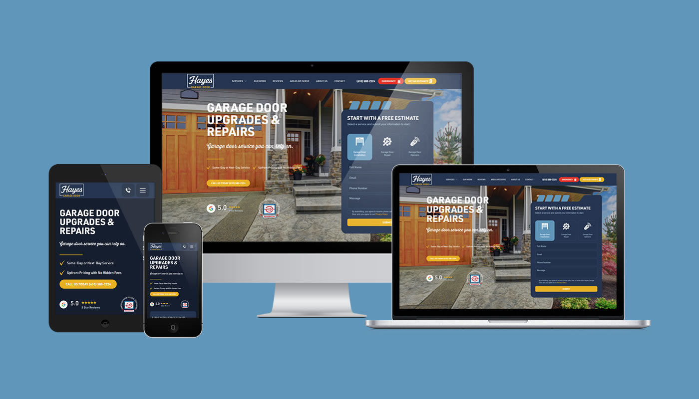 Homepage of Hayes Garage Door