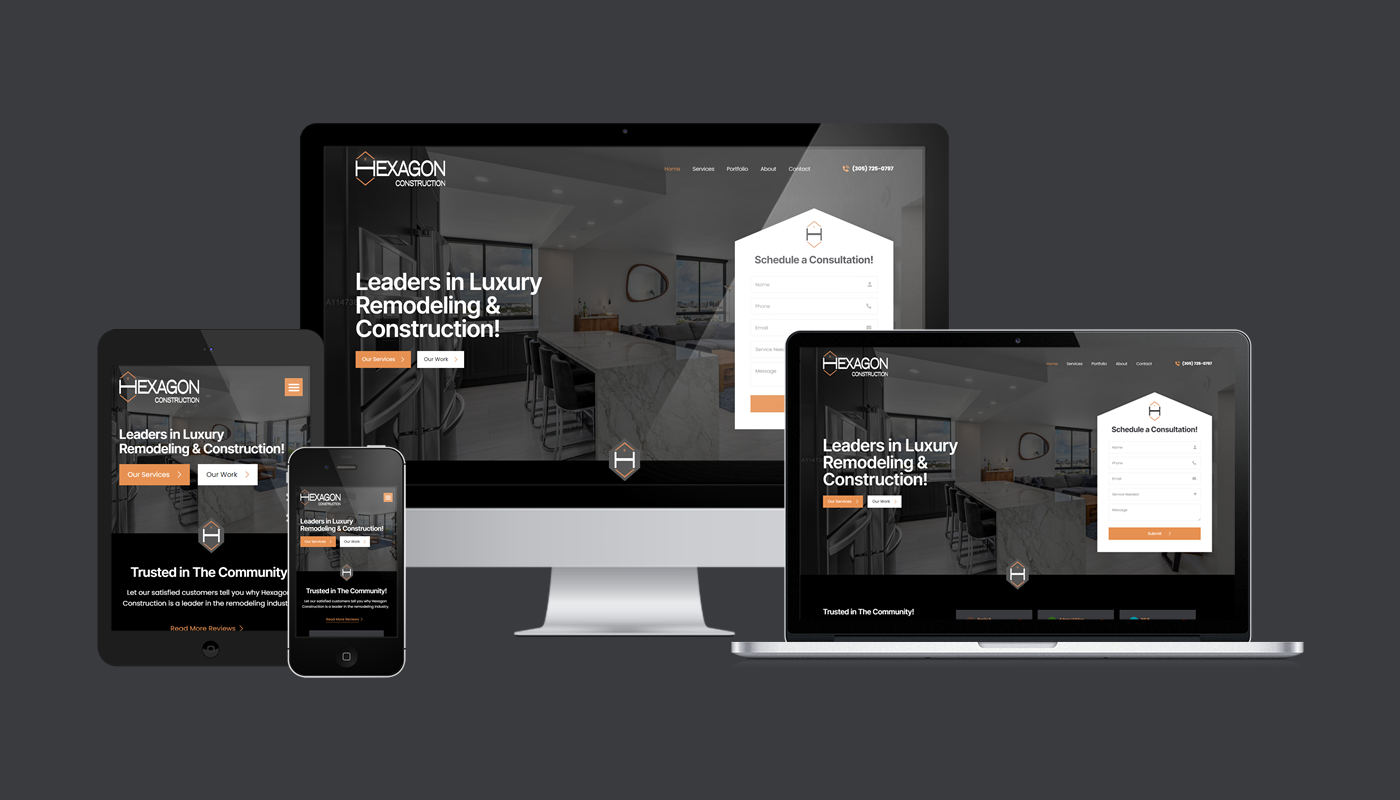 Homepage of Hexagon Construction