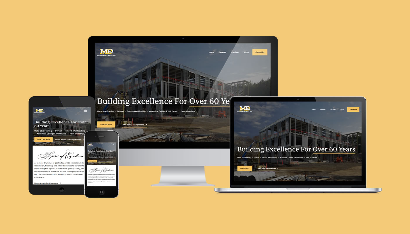 Homepage of Mehrer Drywall