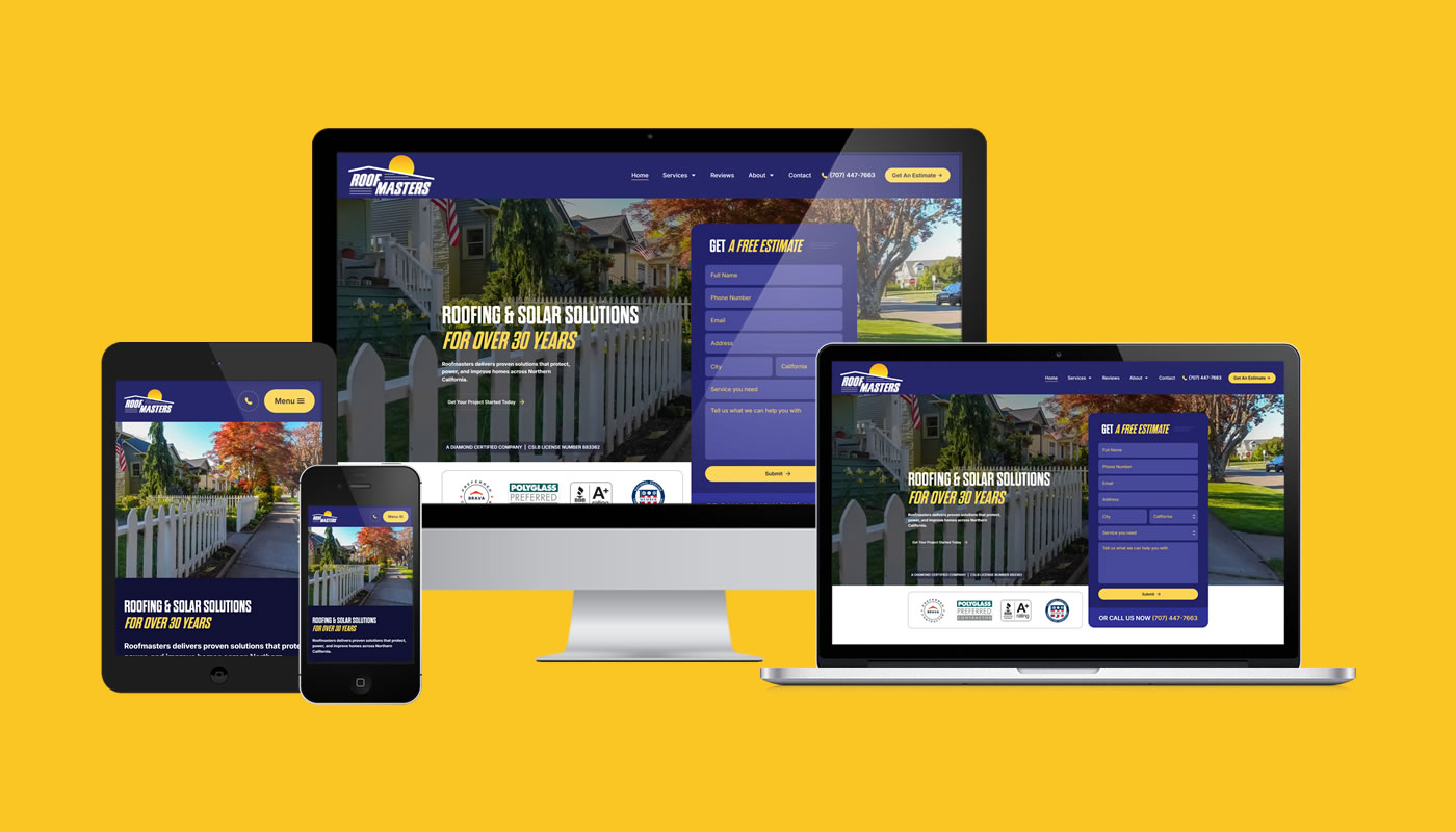 Homepage of Roof Masters