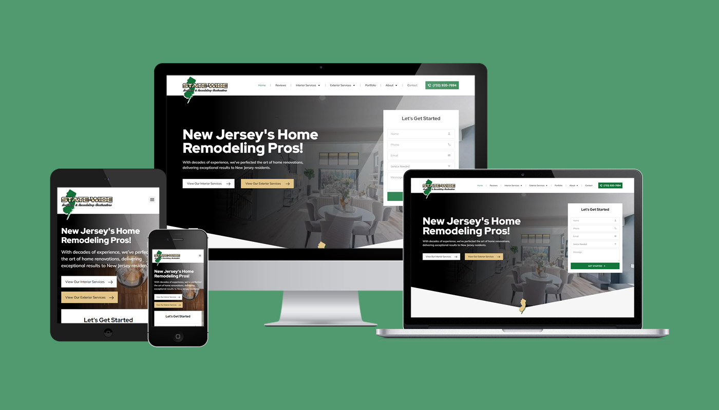 Homepage of State Wide Builders