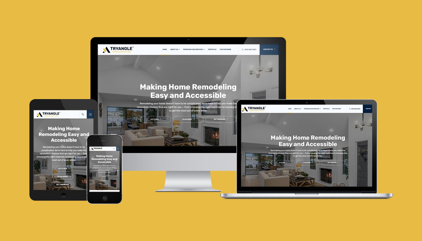 Homepage of Tryangle Construction